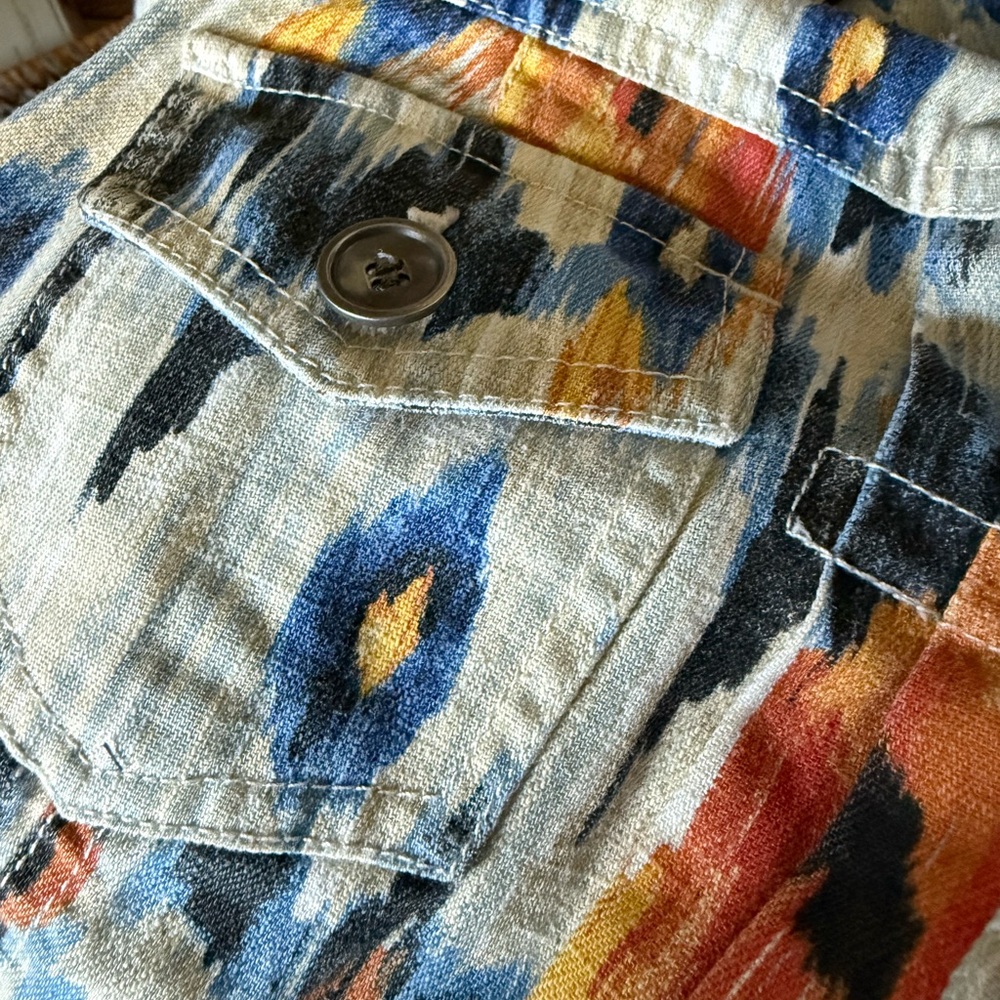 Chico's Multicolor Abstract Jacket - Picture 7 of 8